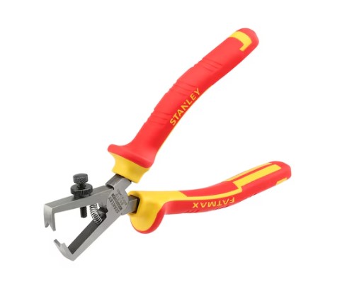 Stanley 0-84-010 4-Piece Pliers, 170 mm Overall, Flat Tip, VDE/1000V, 6in Jaw