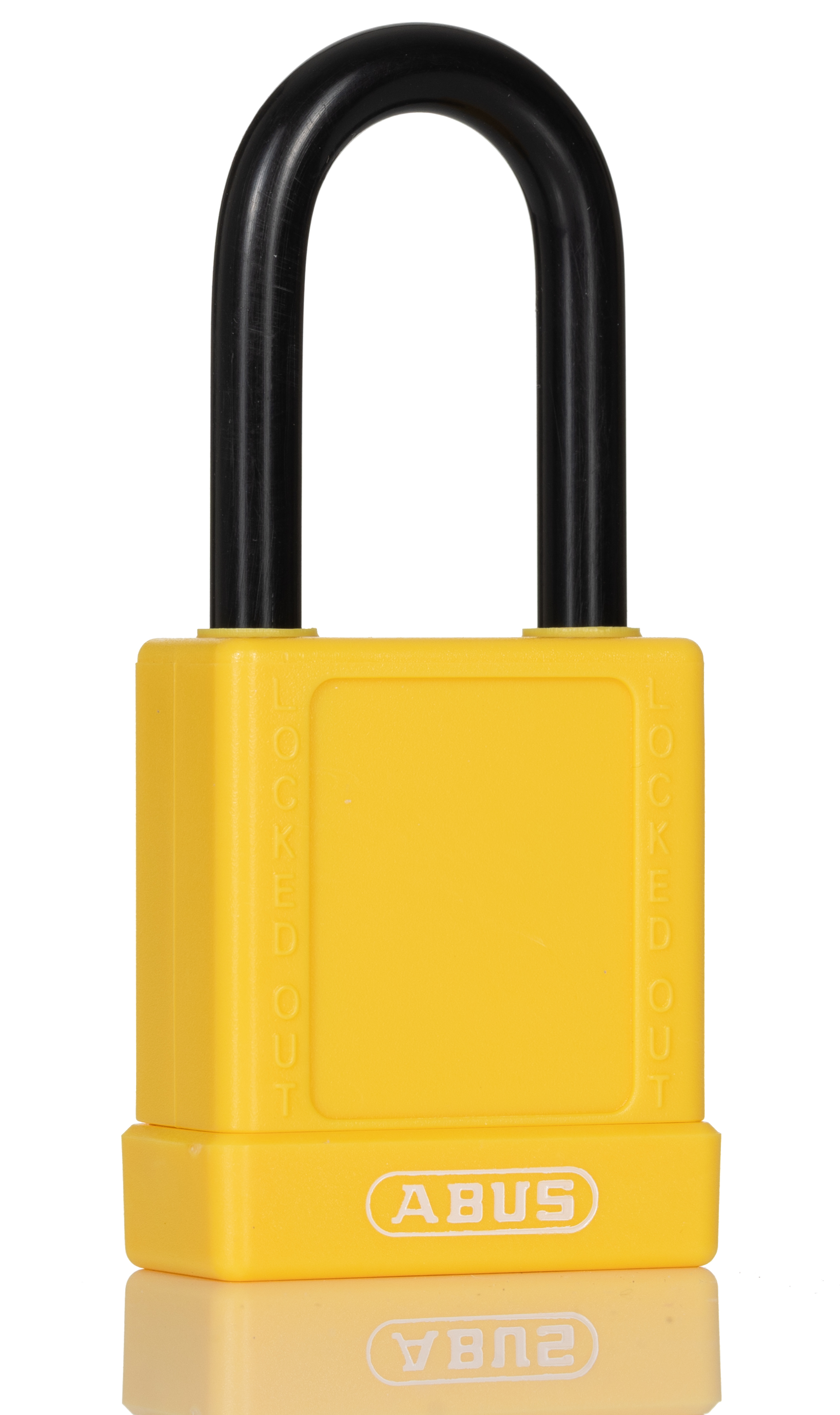7440yellow-kd ABUS Key Steel, Aluminium Safety Padlock Weatherproof, 6.5 mm Shackle, 38 mm Body