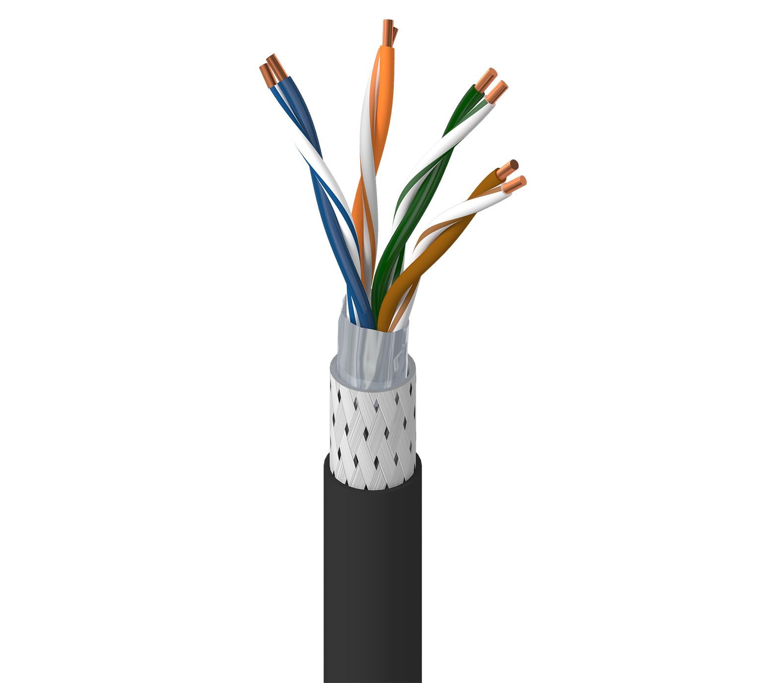 74001e00305 Belden 74001E, 305 m Cat5e Ethernet Cable, Black Polyvinyl Chloride Sheath Screened, Shielded