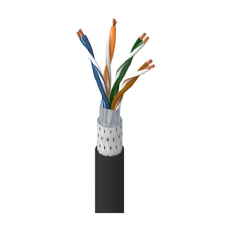 74002e00305 Belden 74002E, 305 m Cat5e Ethernet Cable, Black Polyvinyl Chloride Sheath Screened, Shielded