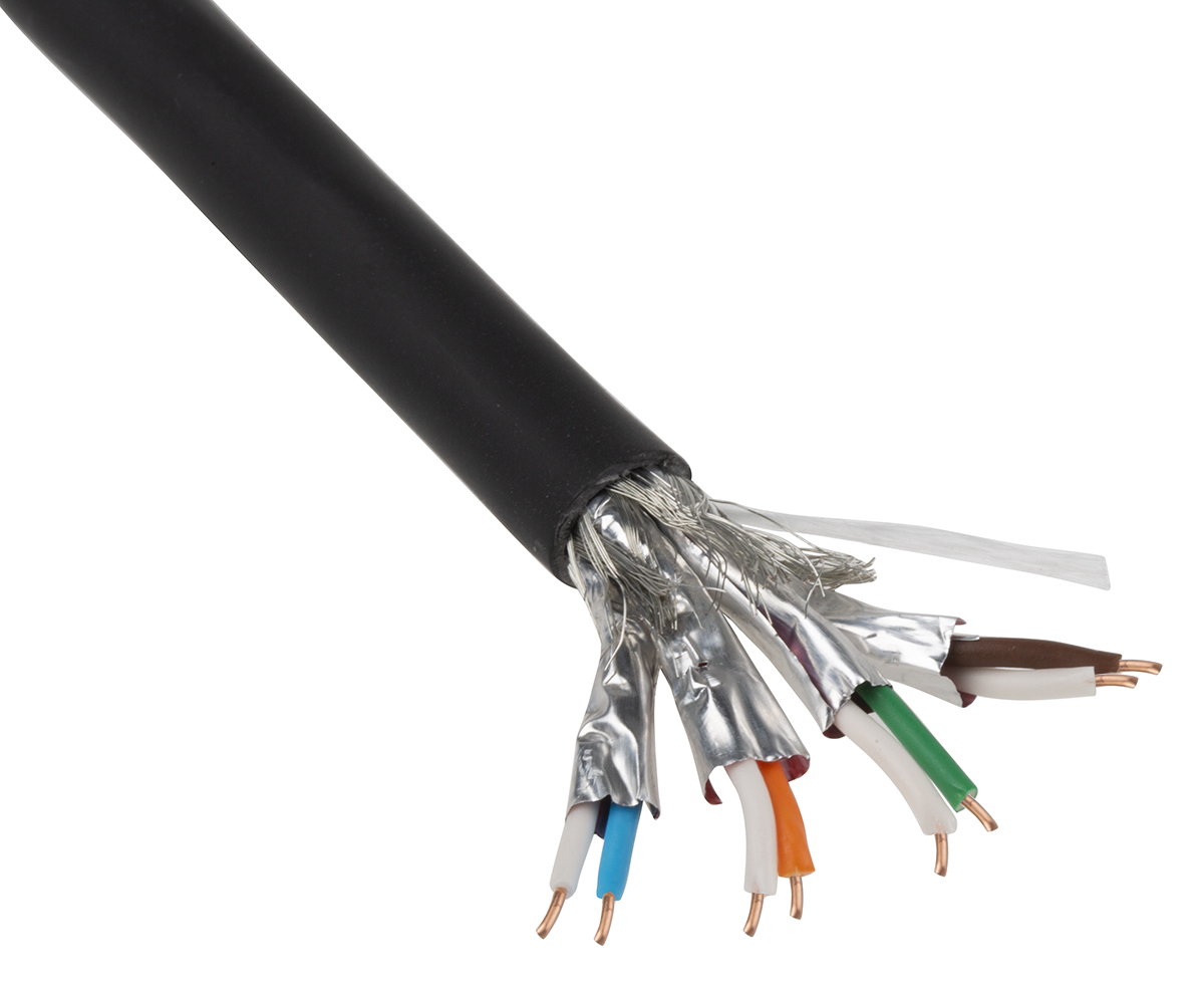 Belden 74004PU, 305 m Cat7 Ethernet Cable, Shielded, Black Screened Polyurethane Sheath
