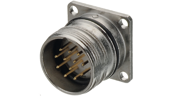Hummel Industrial Circular Connector, 17 Contacts, Panel Mount, M23 Connector, Plug, Male, IP67, IP69K, M 23 EMV Hummel
