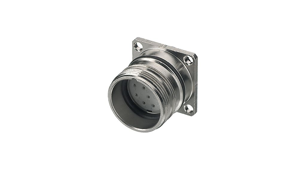 Hummel Connector, 19 Contacts, Panel Mount, M23 Connector, Socket, Male, IP69K, IP67, M 23 EMV Hummel Series