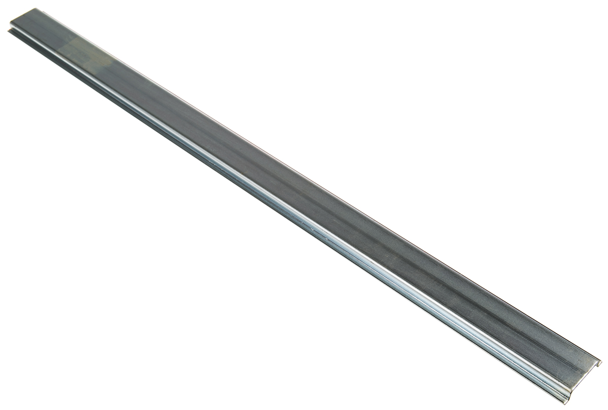 RS PRO Steel Unperforated DIN Rail, 500 mm x 35mm x 7.5 mm