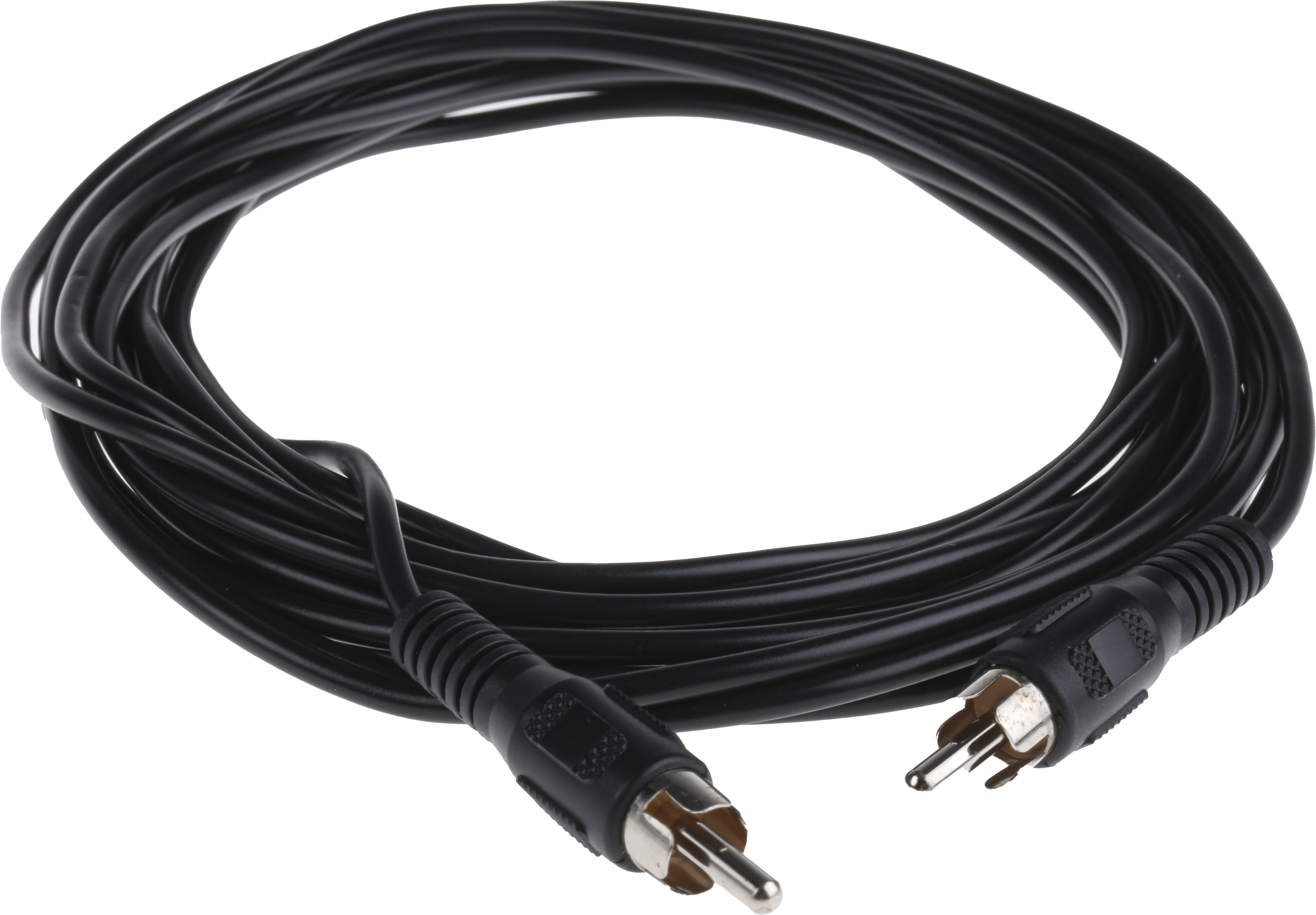 742-4305 RS PRO Male RCA to Male RCA Auxiliary Cable, Black, 5 m