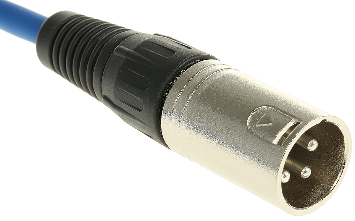 742-4504 RS PRO Female XLR to Male XLR XLR Cable, Black, 3 m