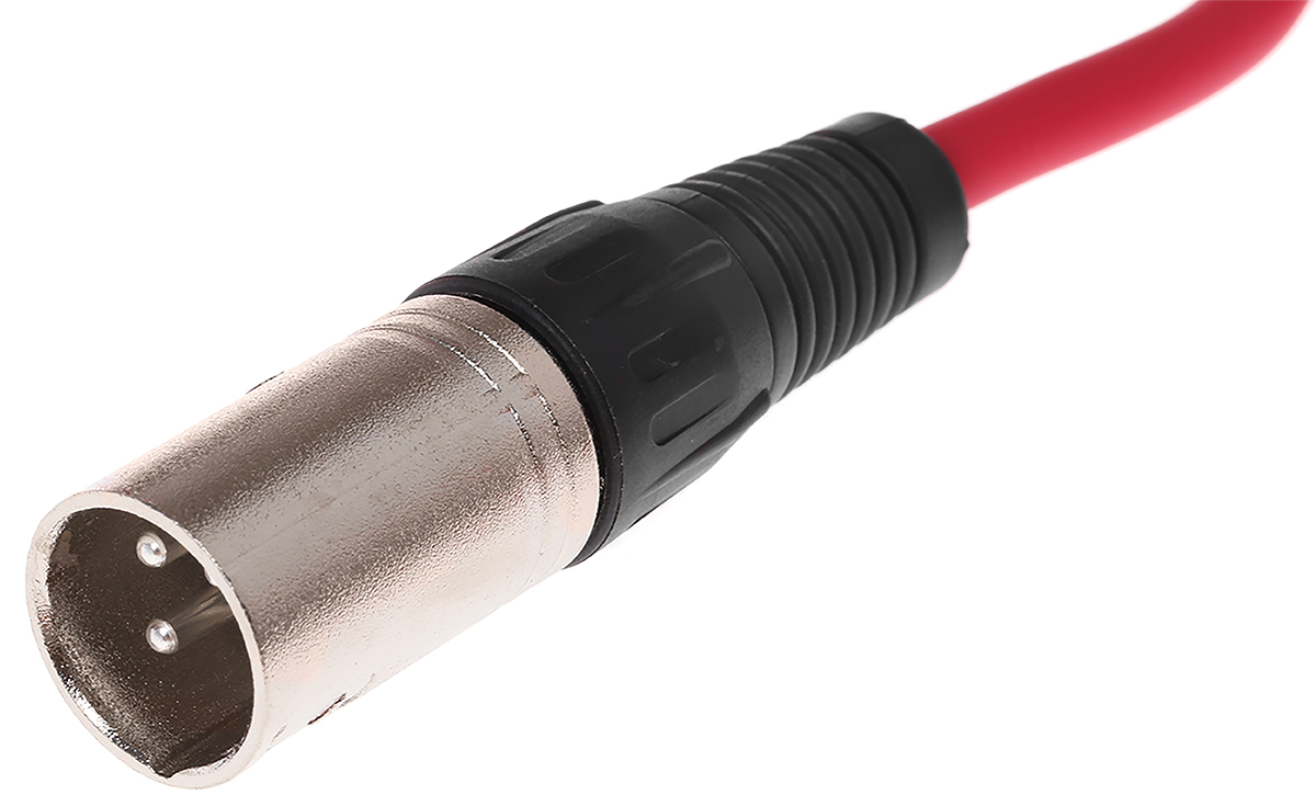 742-4535 RS PRO Female XLR3 to Male XLR3 XLR Cable, Red, 20 m