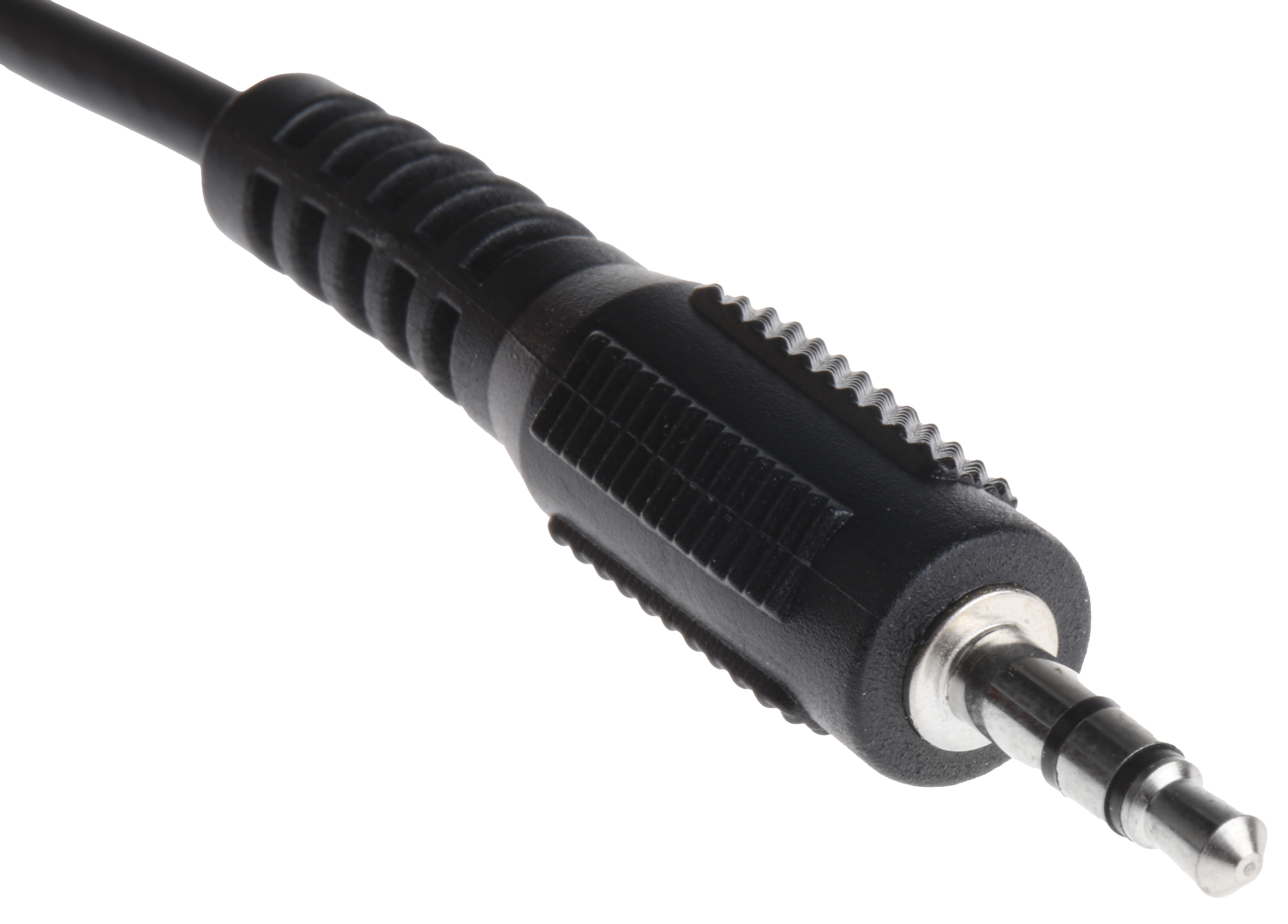742-4551 RS PRO Male 3.5 mm Stereo Jack to Female 3.5 mm Stereo Jack Auxiliary Cable, Black, 3 m