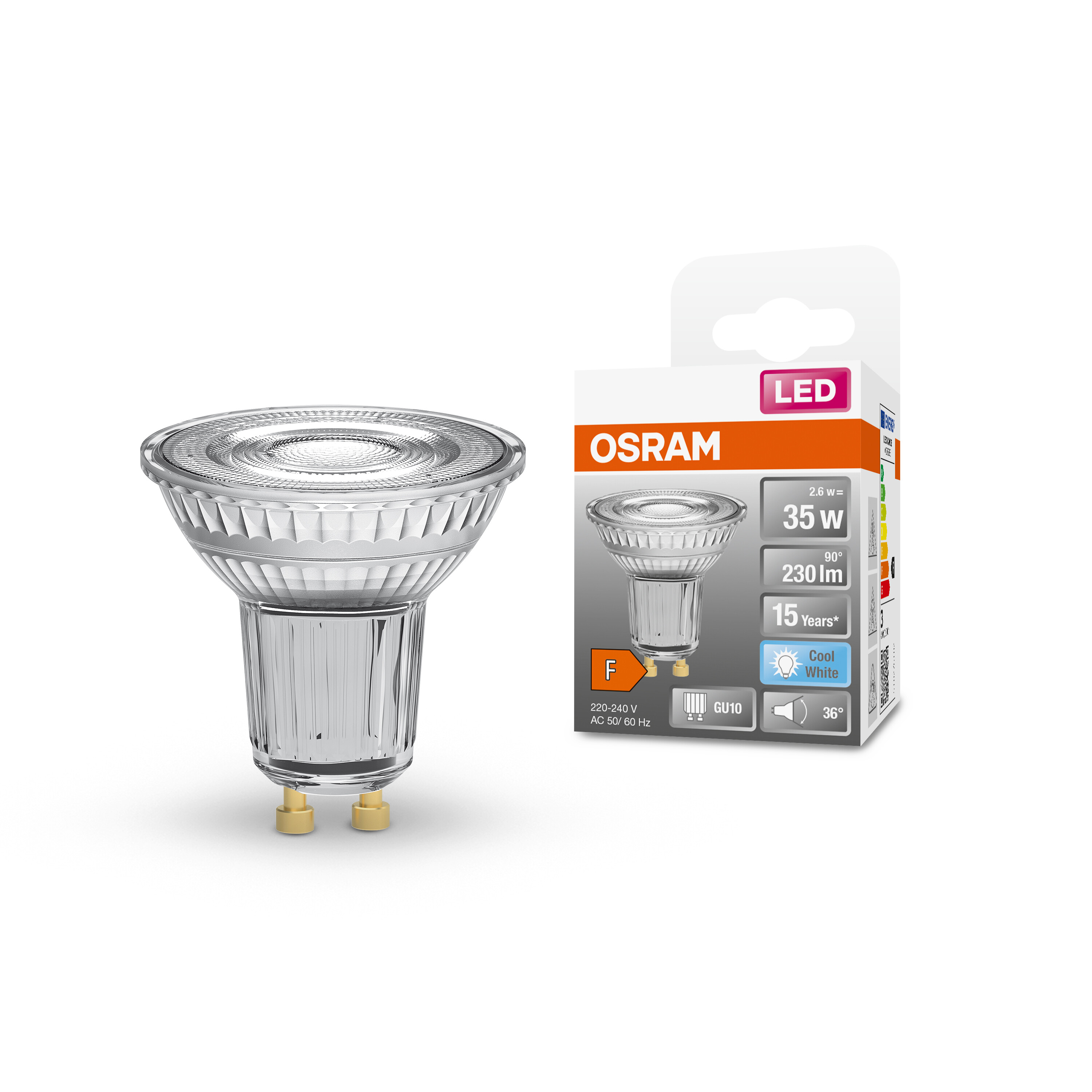 4058075431737 LEDVANCE LED LED Luminaire, 240 V, 50 x 54 mm, 2.6 W