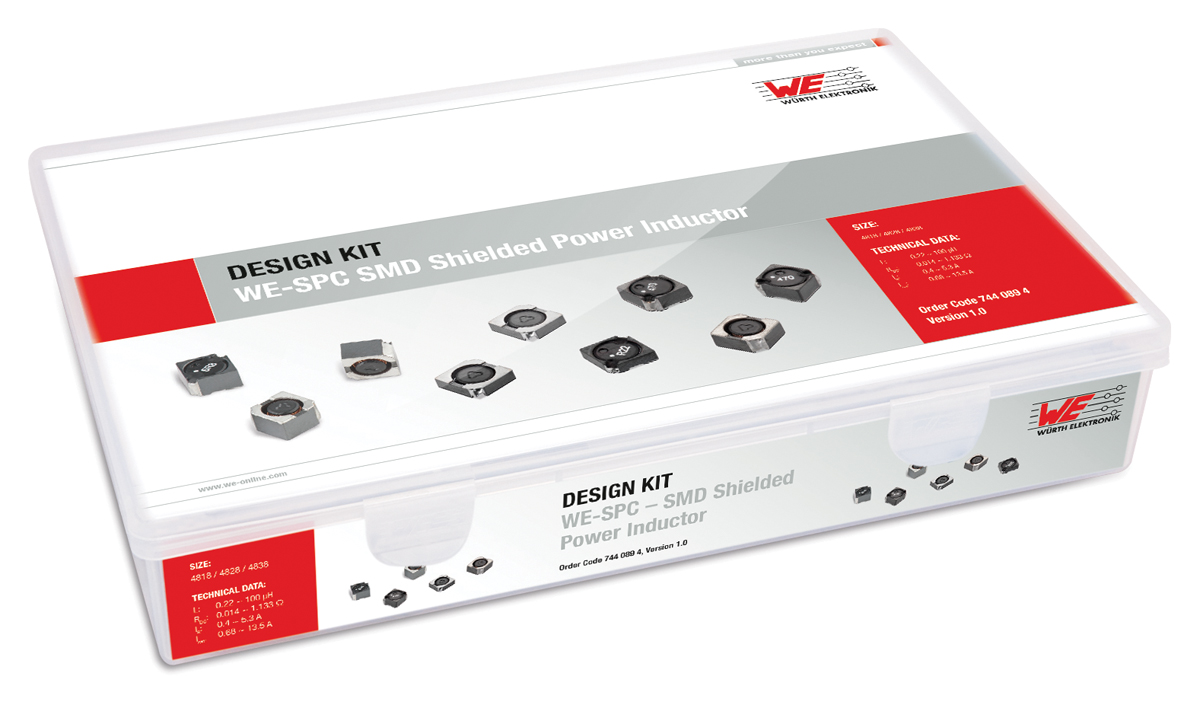 Wurth Elektronik WE-SPC SMD Shielded Power Inductor Inductor Kit, 34 pieces