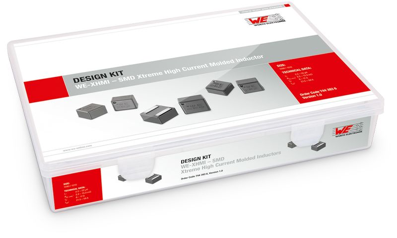 Wurth Elektronik DESIGN KIT WE-XHMI - SMD Xtreme High Current Molded Inductor Inductor Kit, 11 pieces