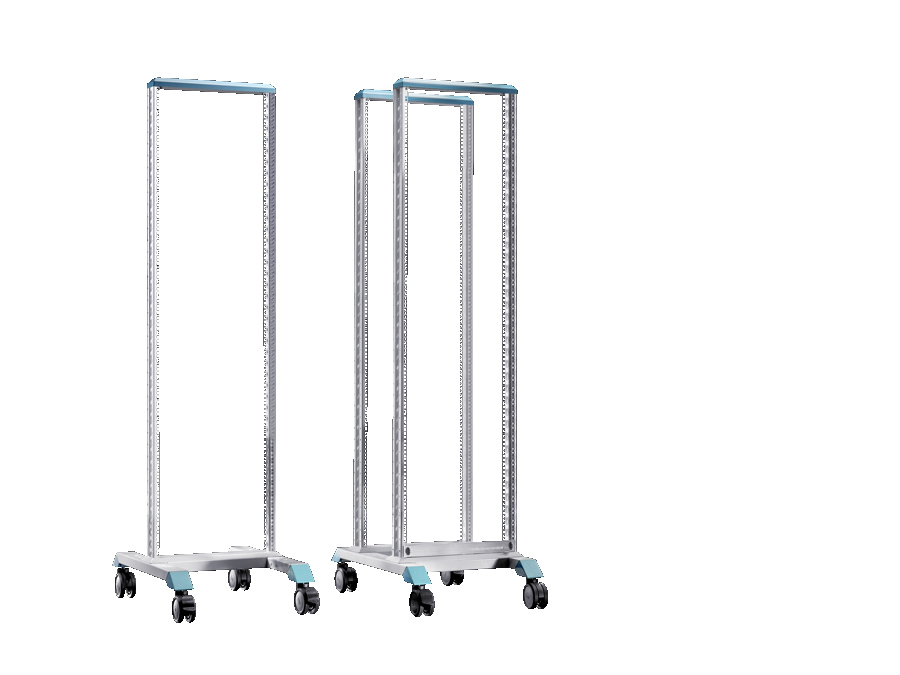 Rittal DK 7445 Series Grey 45 U Steel Server Rack , with 2 Post Frame, 750 mm, 2122 mm Height 550 mm