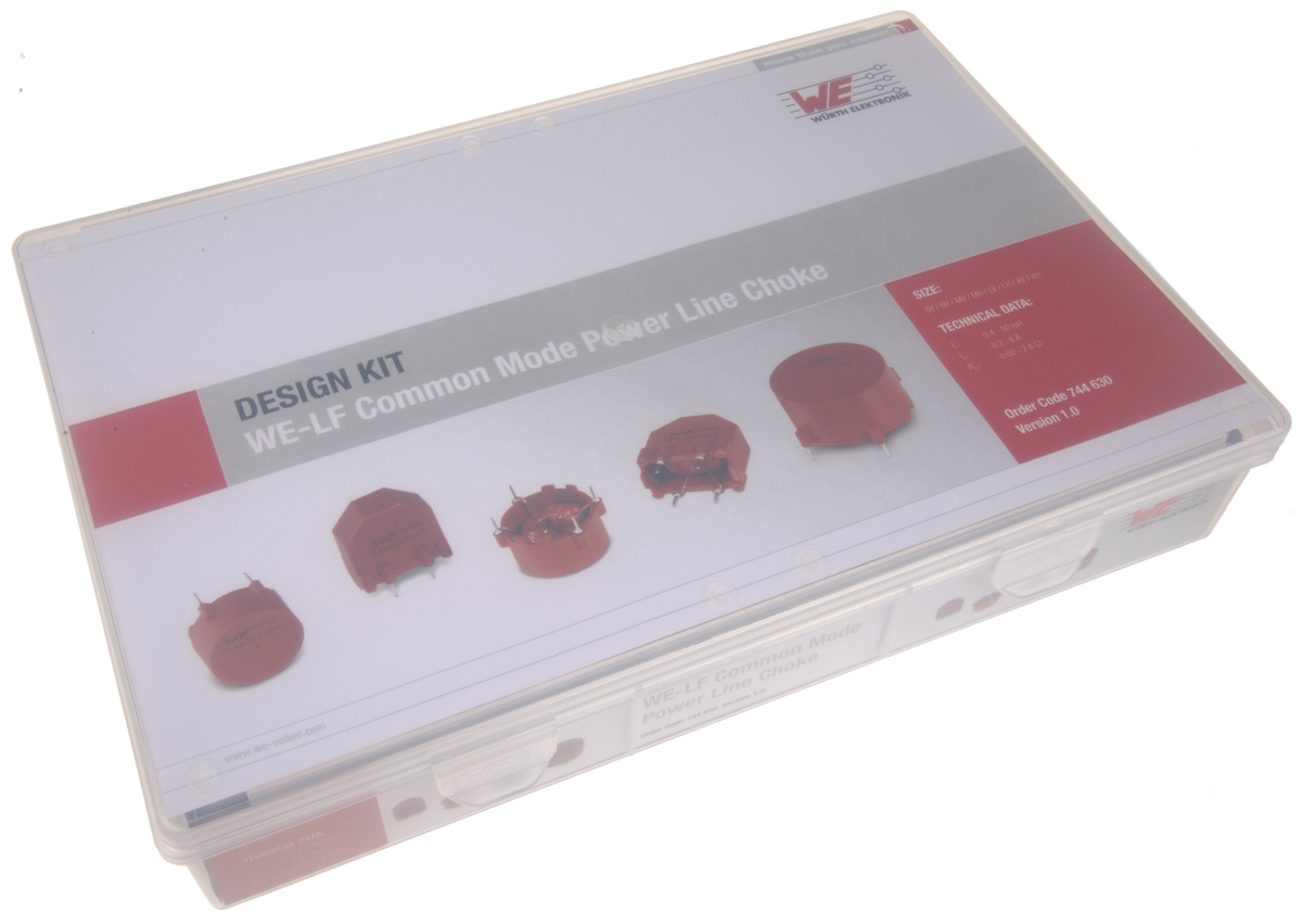 744630 Wurth Elektronik Current Compensated Choke Inductor Kit, 72 pieces