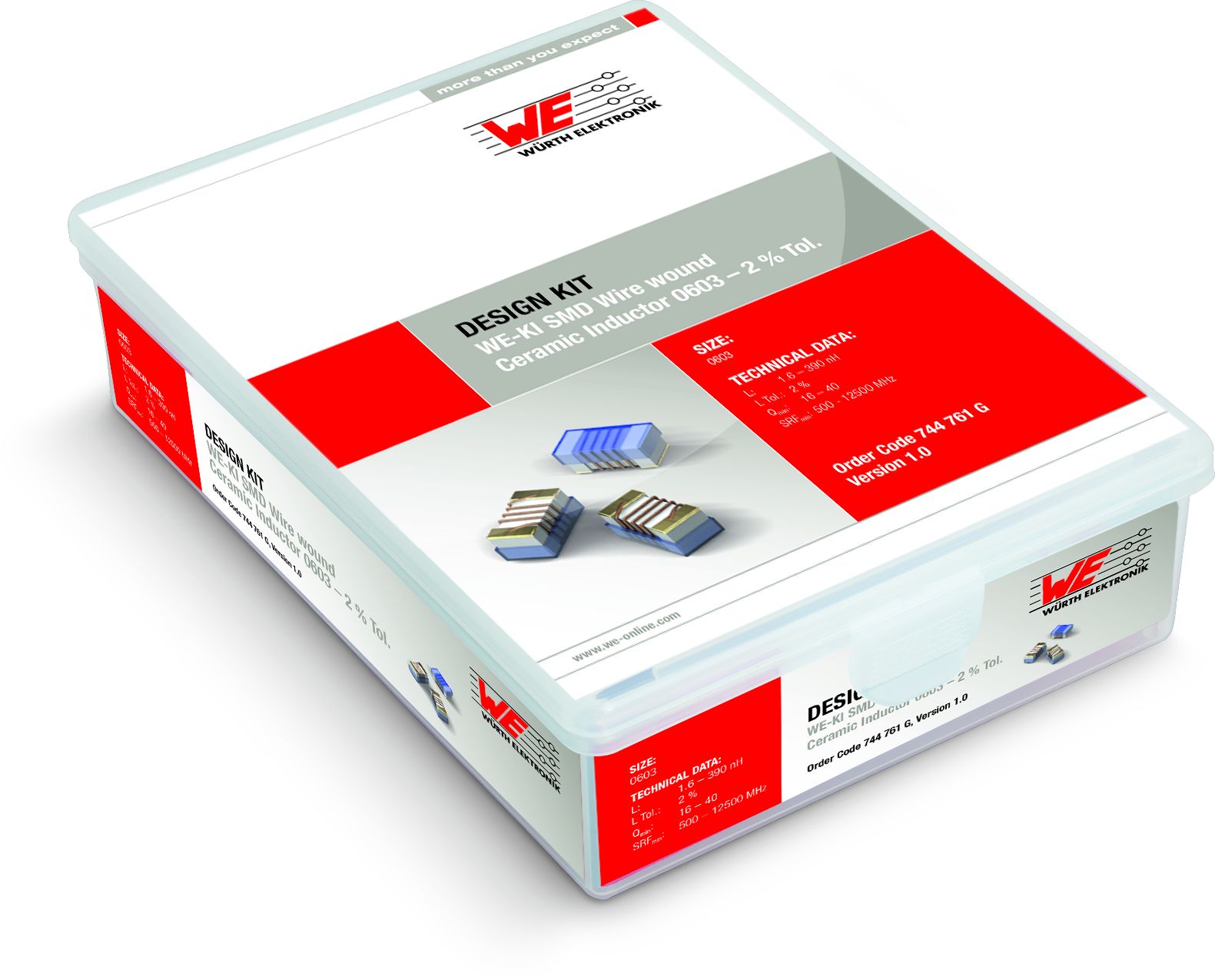 Wurth Elektronik Inductor Kit, 36 pieces
