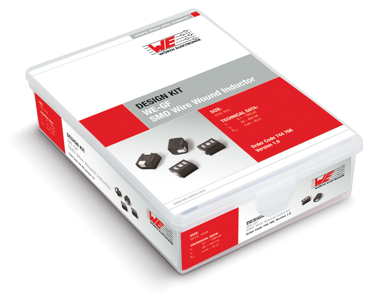 Wurth Elektronik WE-GF SMD Wire Wound Inductor RF Choke Inductor Kit, 32 pieces