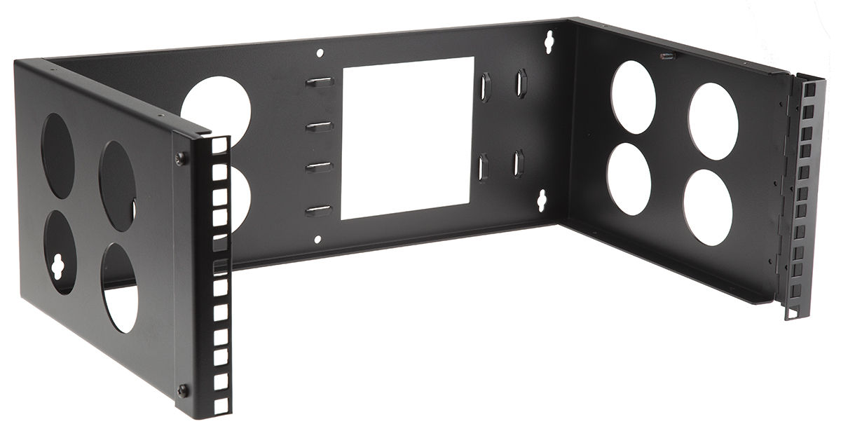 RS PRO Black 4 U Steel 19 in Wall Cabinet , with Open Frame Frame, 300 mm, 292 mm Height 502 mm