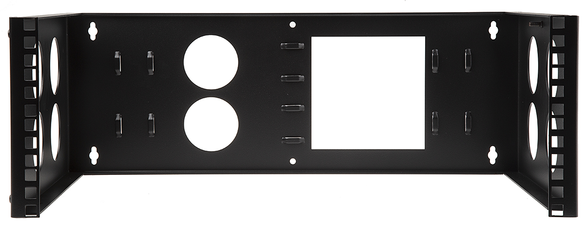 745-0749 RS PRO Black 4 U Steel 19 in Wall Cabinet , with Open Frame Frame, 300 mm, 292 mm Height 502 mm