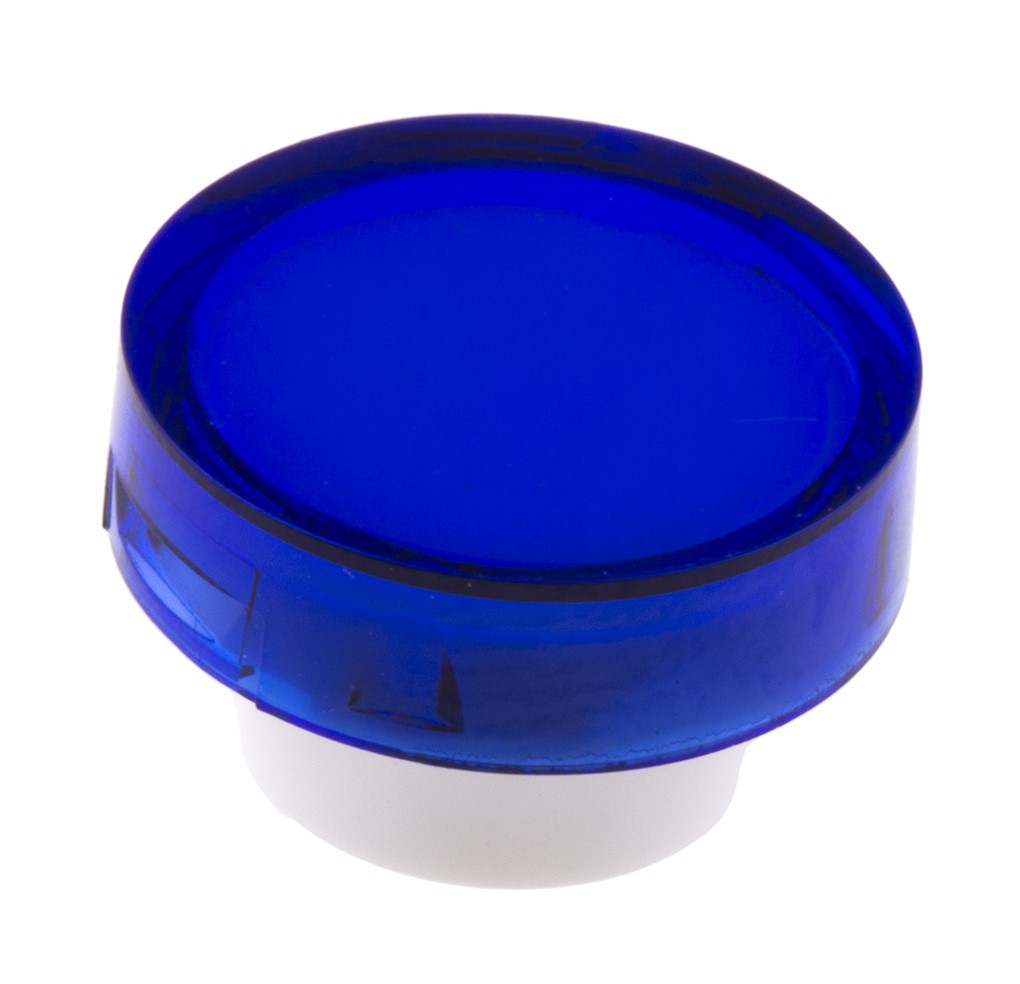RS PRO Blue Round Push Button Lens for Use with ADA16 Series