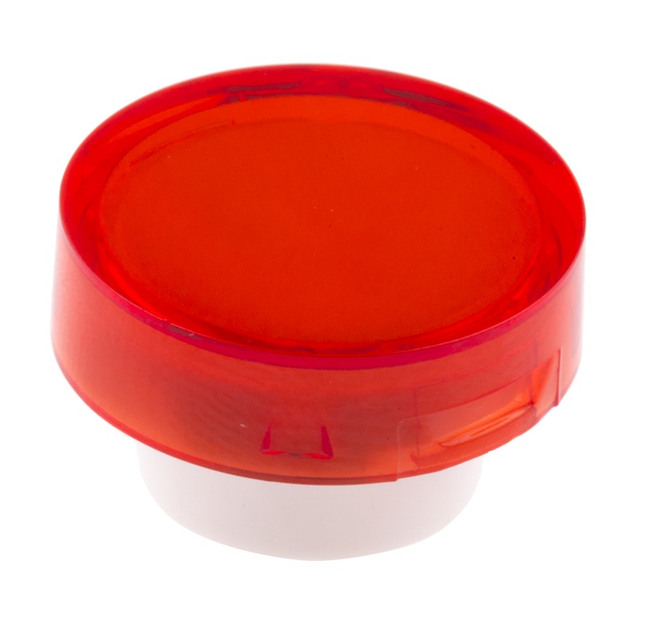 RS PRO Red Round Push Button Lens for Use with ADA16 Series