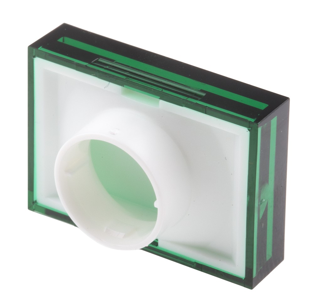745-2512 RS PRO Green Rectangular Push Button Lens for Use with ADA16 Series