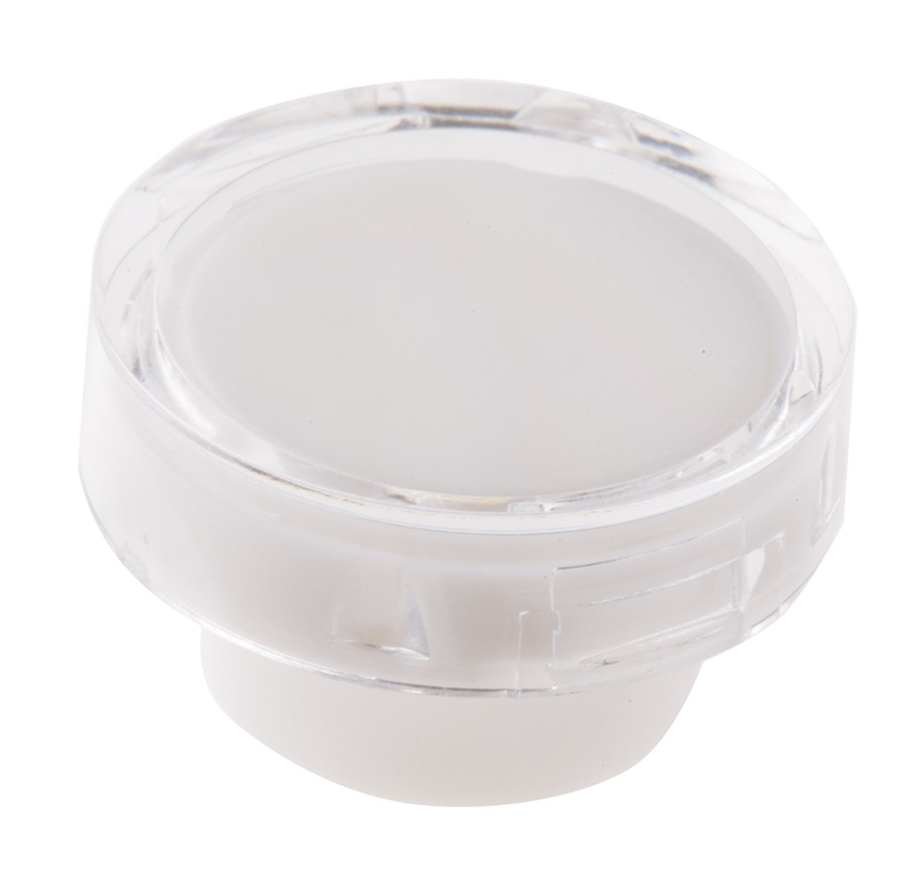 RS PRO White Round Push Button Lens for Use with ADA16 Series