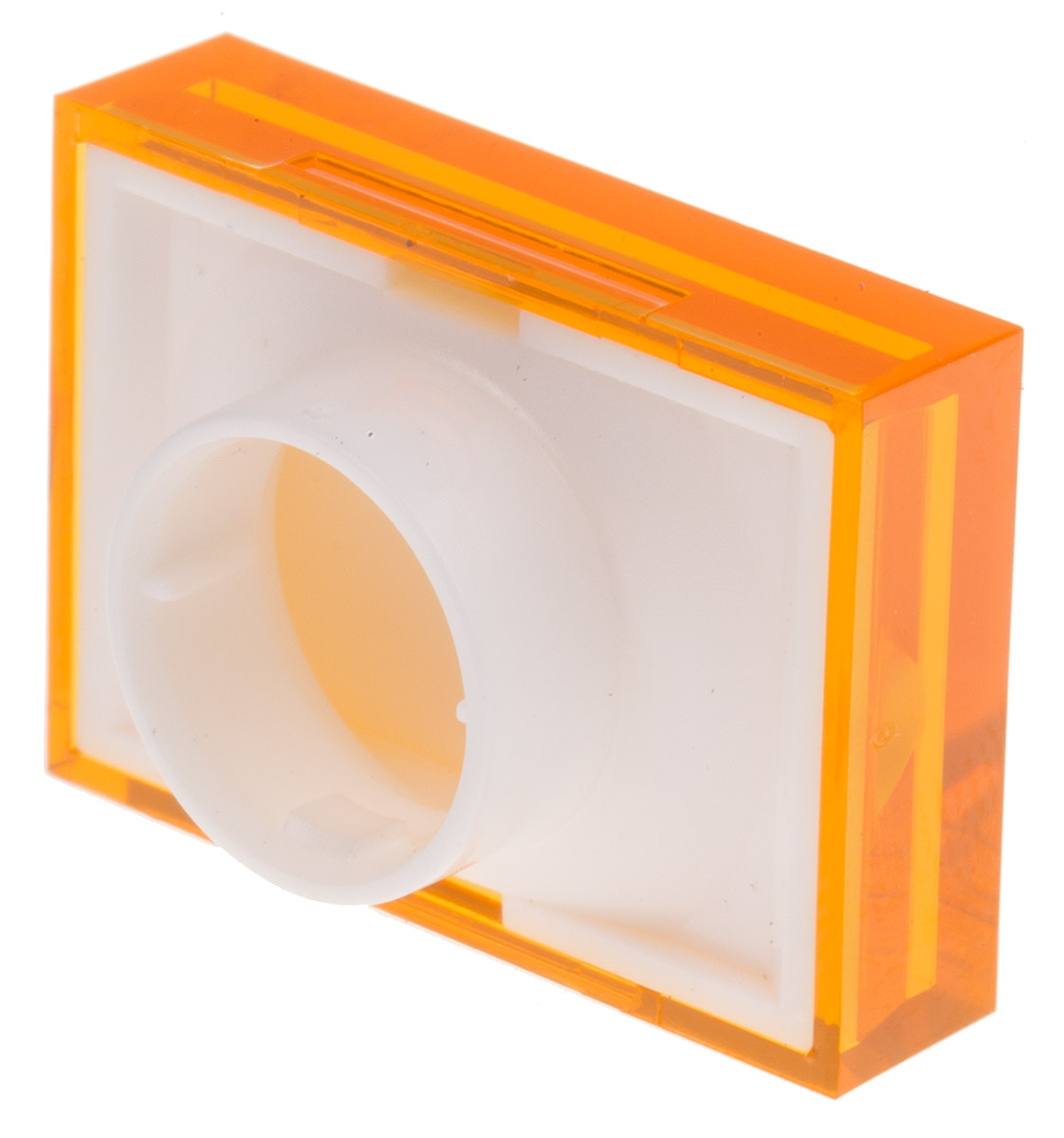 745-2521 RS PRO Orange Rectangular Push Button Lens for Use with ADA16 Series
