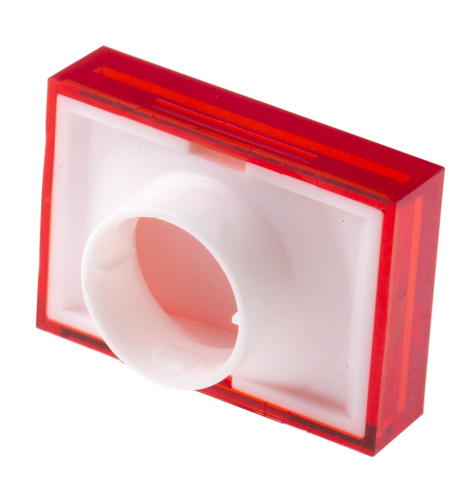 745-2524 RS PRO Red Rectangular Push Button Lens for Use with ADA16 Series