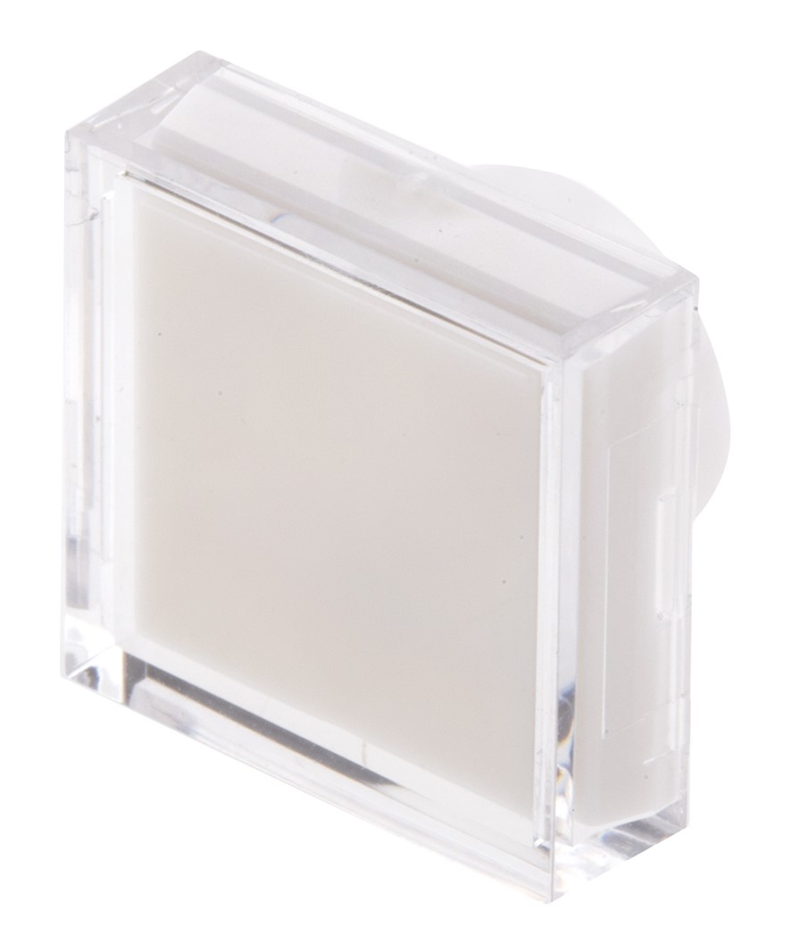 RS PRO White Square Push Button Lens for Use with ADA16 Series