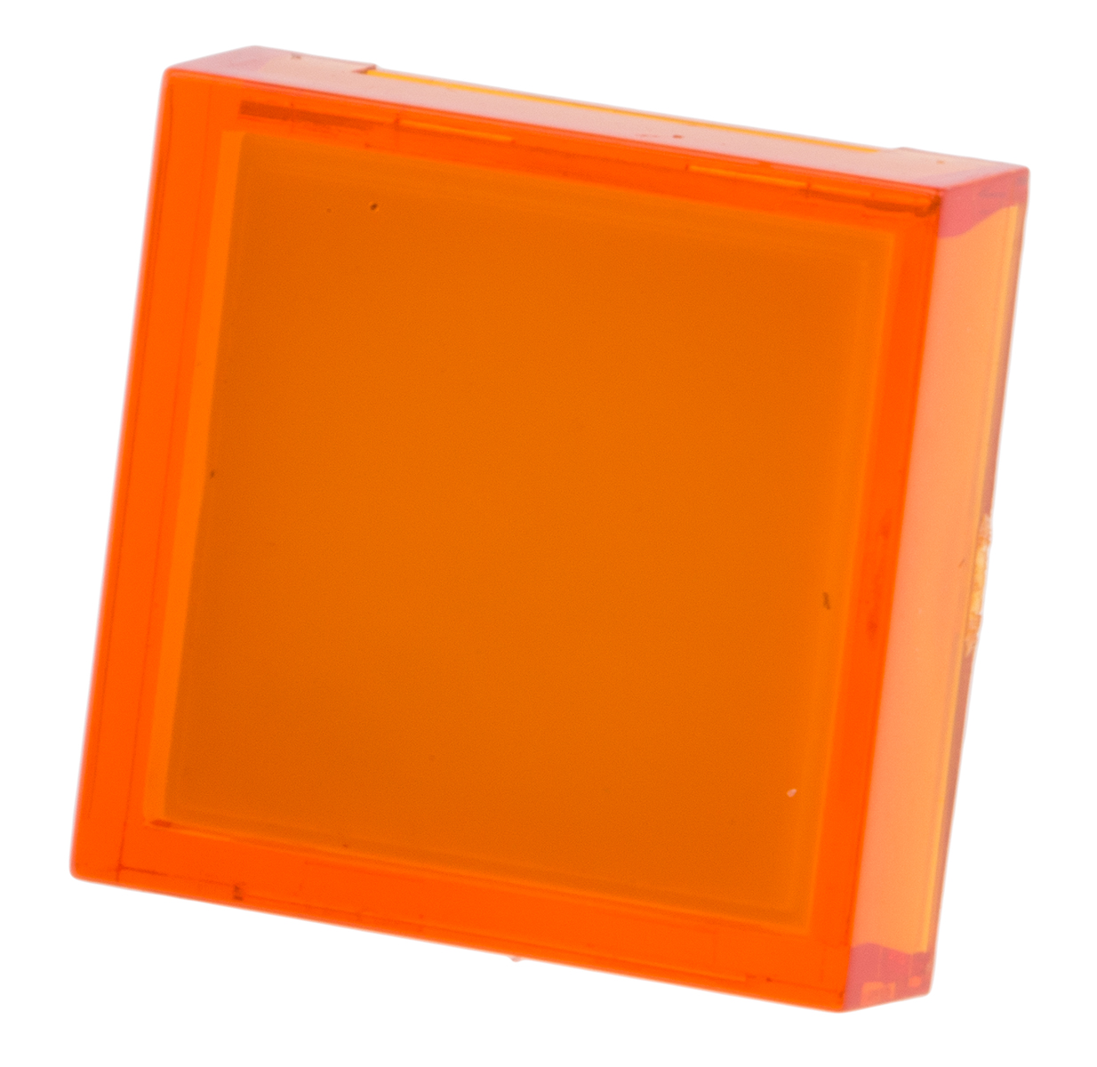 RS PRO Orange Square Push Button Lens for Use with ADA16 Series