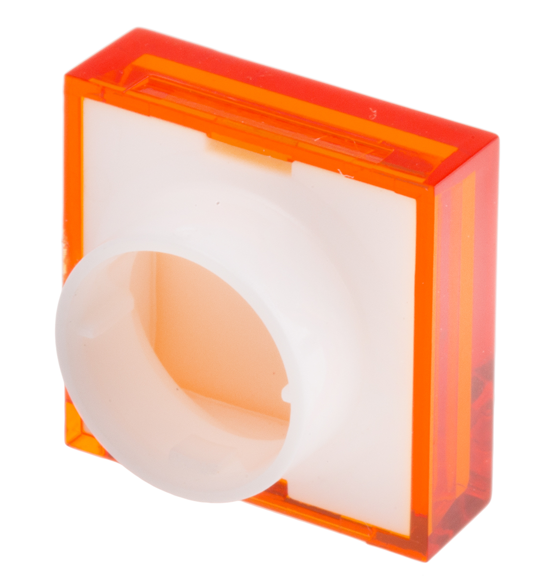 745-2543 RS PRO Orange Square Push Button Lens for Use with ADA16 Series