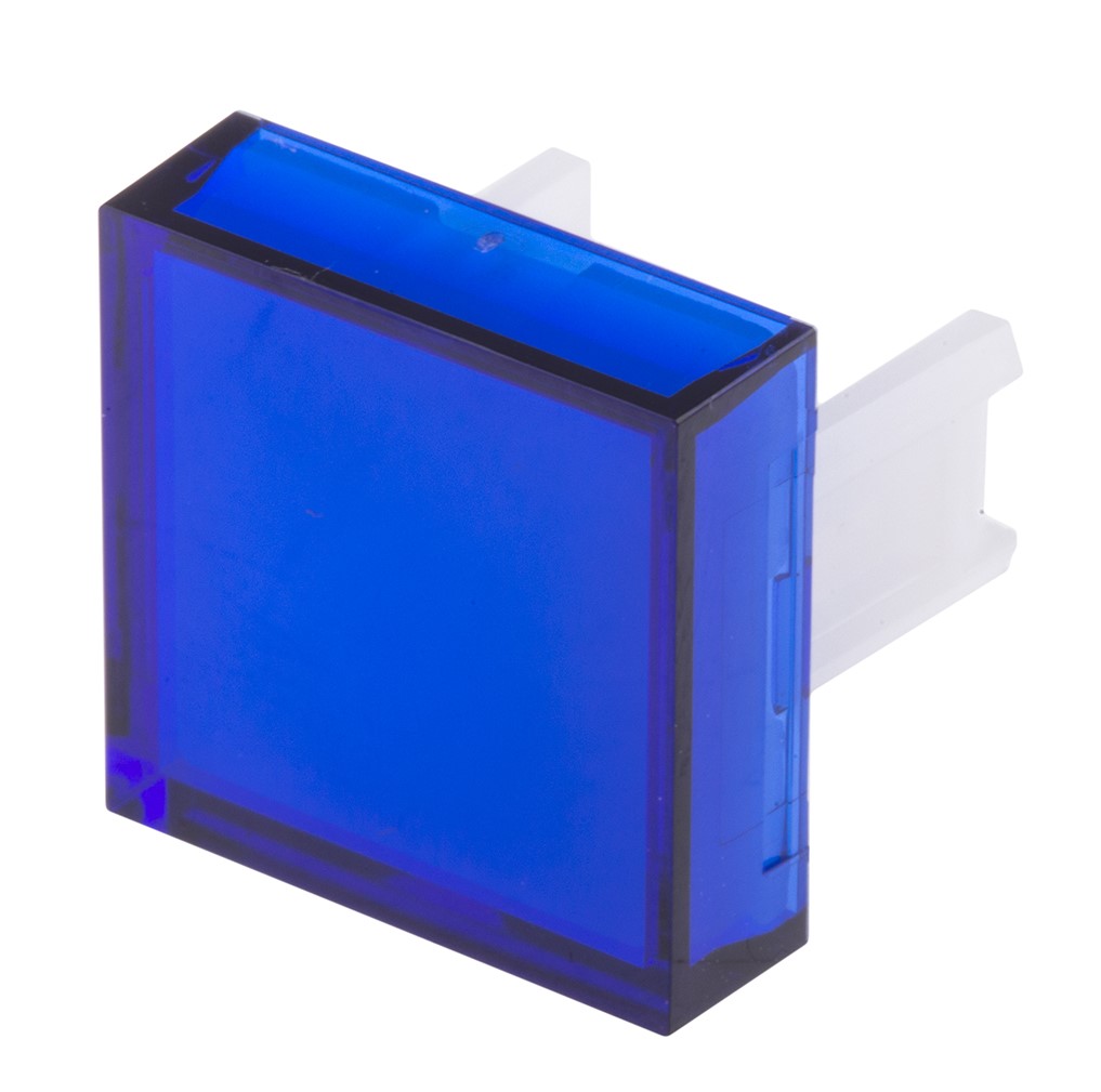 RS PRO Blue Square Push Button Lens for Use with SD16 Series