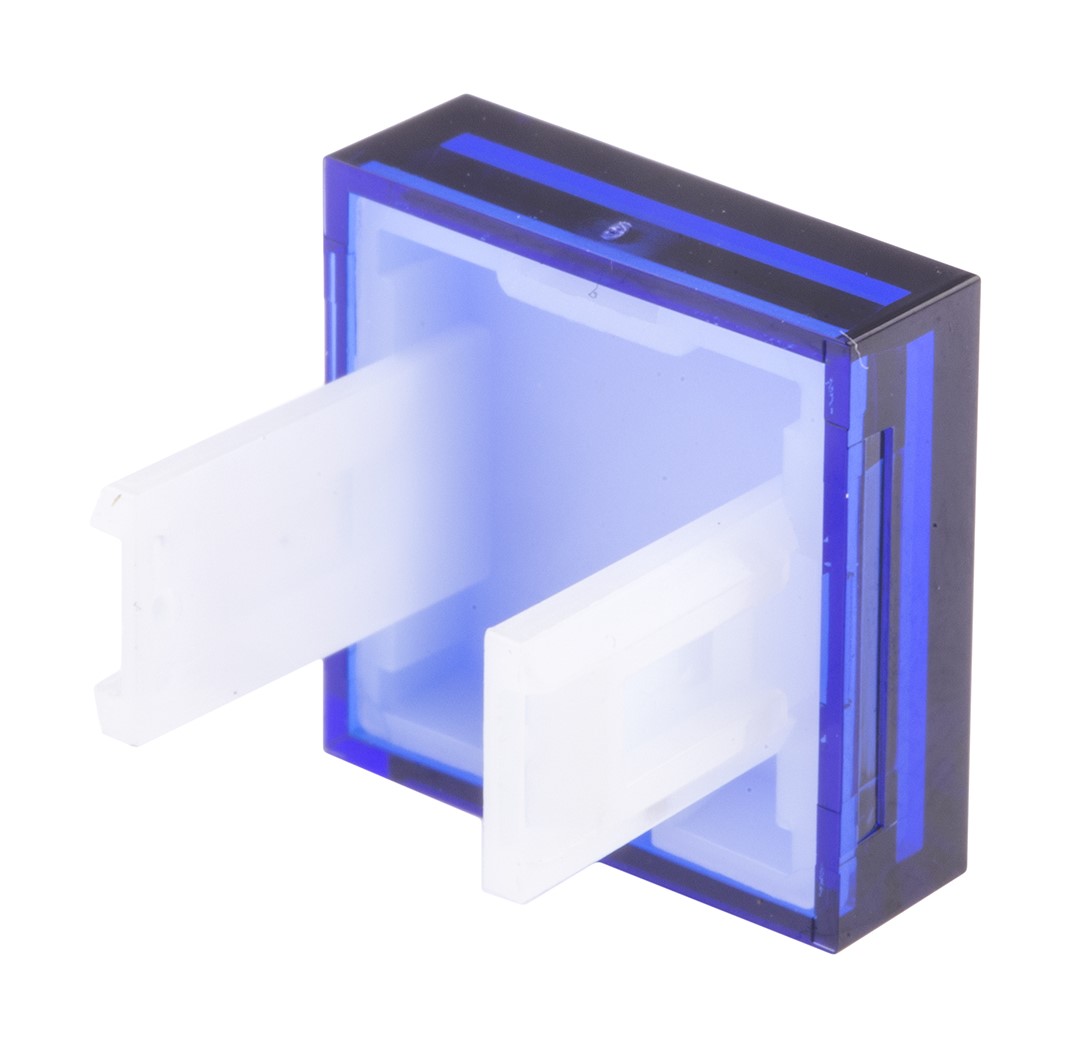 745-2596 RS PRO Blue Square Push Button Lens for Use with SD16 Series