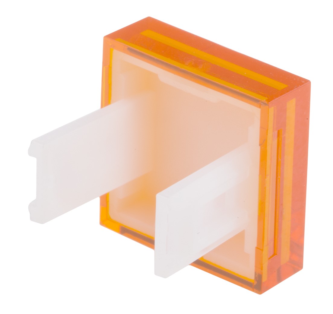 745-2600 RS PRO Orange Square Push Button Lens for Use with SD16 Series