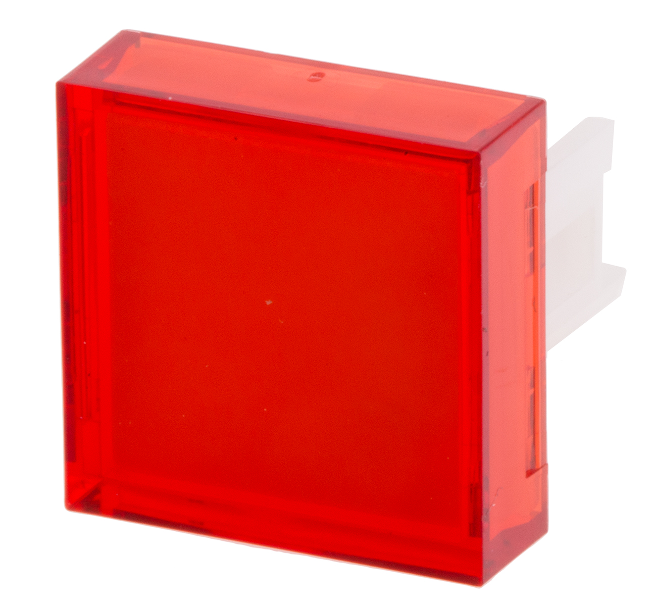 RS PRO Red Square Push Button Lens for Use with SD16 Series
