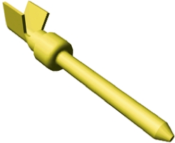 TE Connectivity, AMPLIMITE HDP-20 Series, size 20 Male Crimp D-Sub Connector Contact, Gold over Nickel Signal 18 AWG