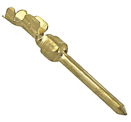 TE Connectivity, AMPLIMITE HDP-20 Series, size 20 Male Crimp D-Sub Connector Contact, Gold over Nickel Pin 18 AWG