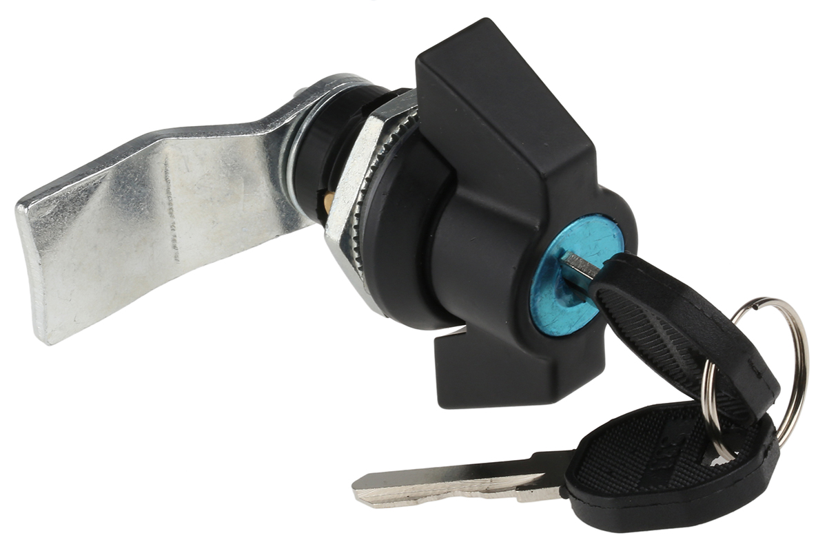 RS PRO Black Metal, Plastic Locking Handle