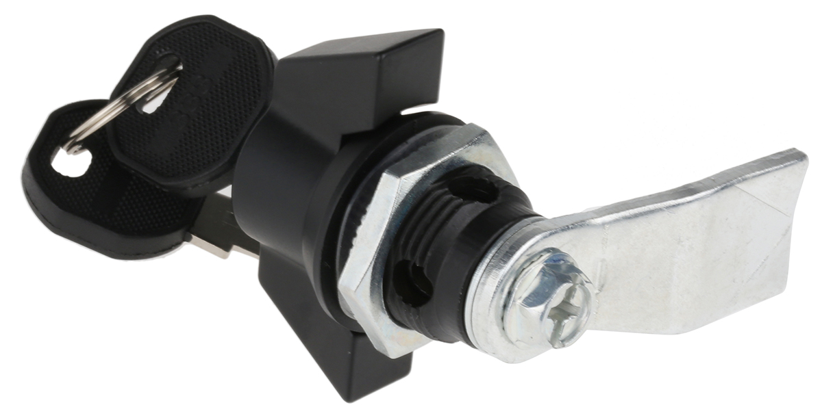 746-7380 RS PRO Black Metal, Plastic Locking Handle