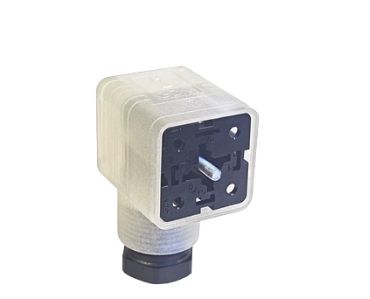 Hirschmann GDML 2P+E DIN 43650 A, Female Solenoid Valve Connector with Indicator Light, 120 V Voltage