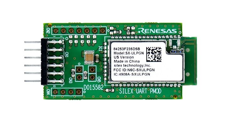 Renesas Electronics Wi-Fi Pmod Expansion Board for SX-ULPGN 2.4GHz RTK00WFMX0B01000BE