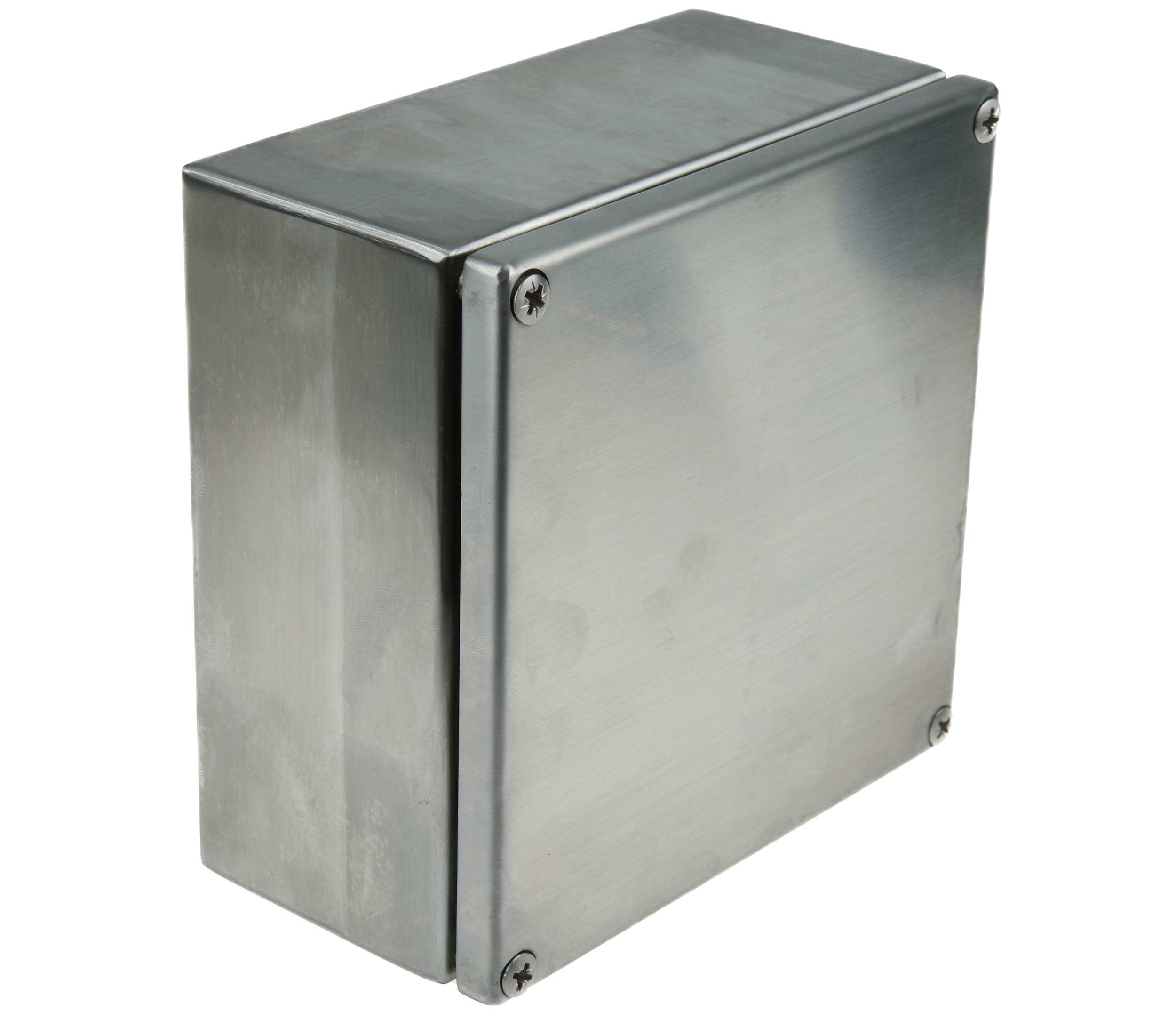 RS PRO Unpainted Stainless Steel Terminal Box, IP66, IECEx, 150 mm, 80mm 150 mm