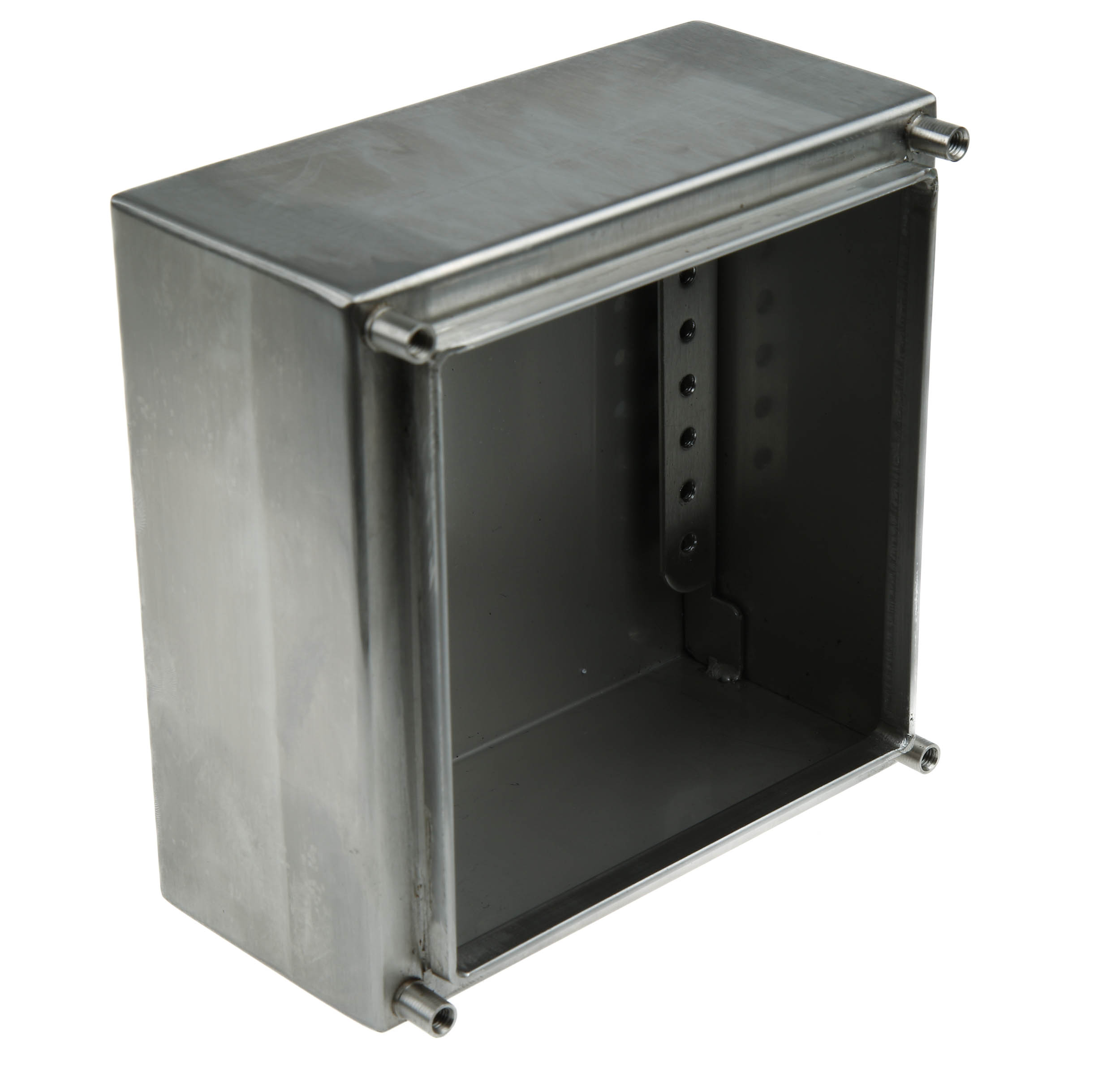 749-1857 RS PRO Unpainted Stainless Steel Terminal Box, IP66, IECEx, 150 mm, 80mm 150 mm