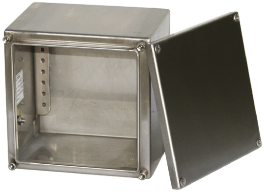 RS PRO Unpainted Stainless Steel Terminal Box, IP66, IECEx, 300 mm, 120mm 300 mm
