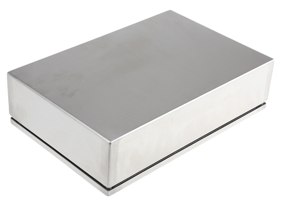 749-1876 RS PRO Unpainted Stainless Steel Terminal Box, IP66, IECEx, 300 mm, 80mm 200 mm