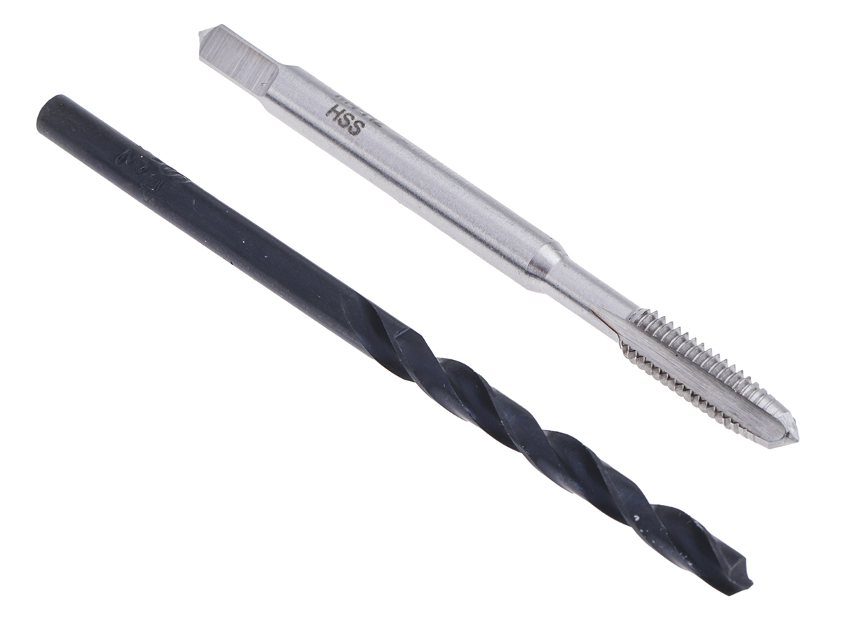 RS PRO Tap & Drill Set, M4 Thread, Metric Coarse Standard, Hand Tap