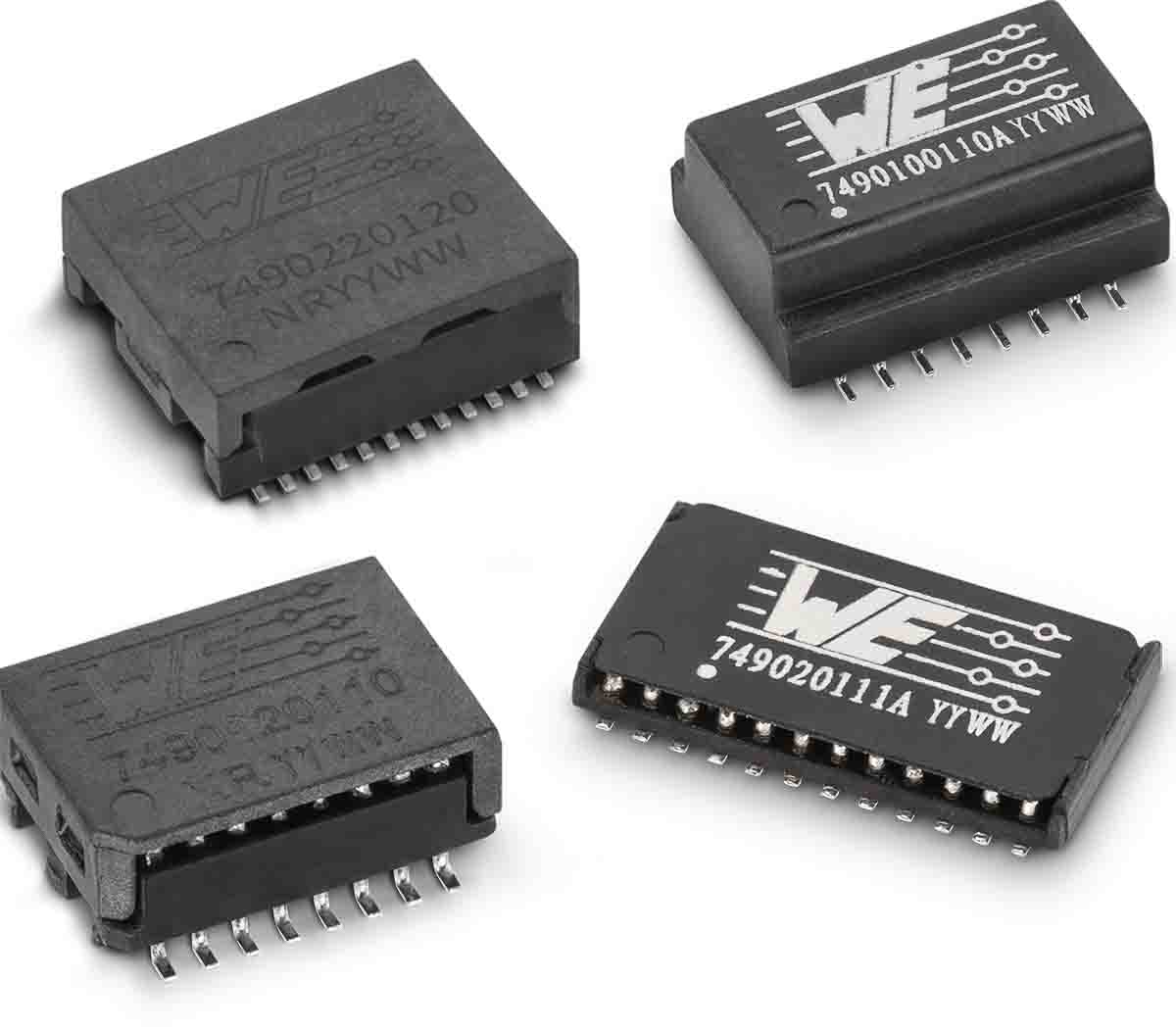 749024015c Wurth Elektronik Surface LAN Ethernet Transformer, 85 °C, -40 °C 14.65 mm