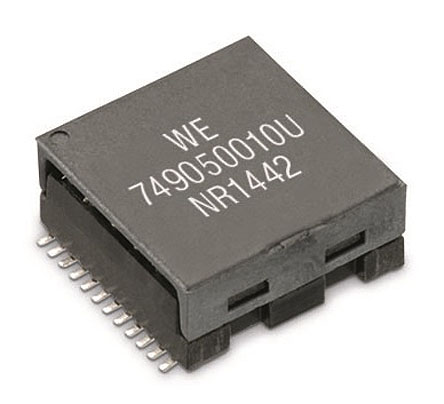 Wurth Elektronik Surface Mount LAN Ethernet Transformer, 70 °C 13.5 mm, 0 °C 13.97mm