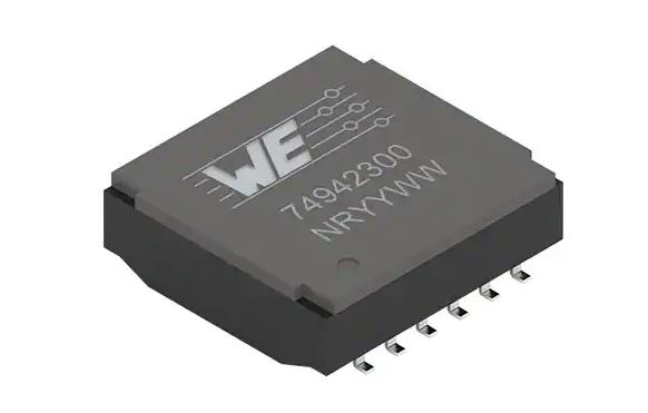 Wurth Elektronik Surface Telecom Transformer 1:1 Turns Ratio, 450 μH Prim. Inductance, 450mΩ Prim. Resistance