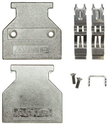TE Connectivity AMPRIMITR .50III Series Zinc Straight D-Sub Backshell, 26 Way