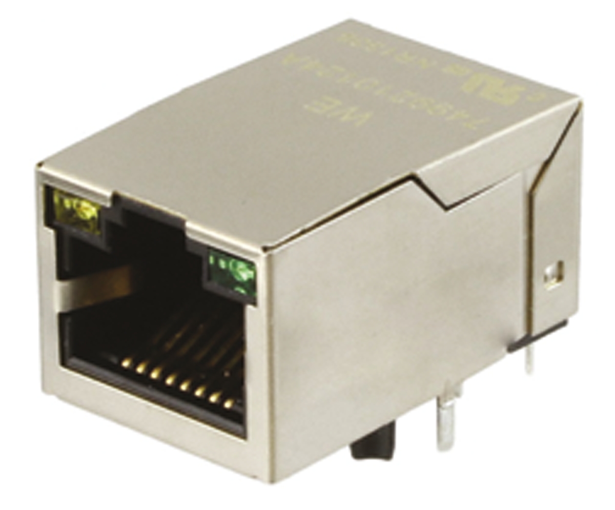 Wurth Elektronik Through Hole LAN Ethernet Transformer, 85 °C 16.2 mm, -40 °C 13.5mm 25.3 mm